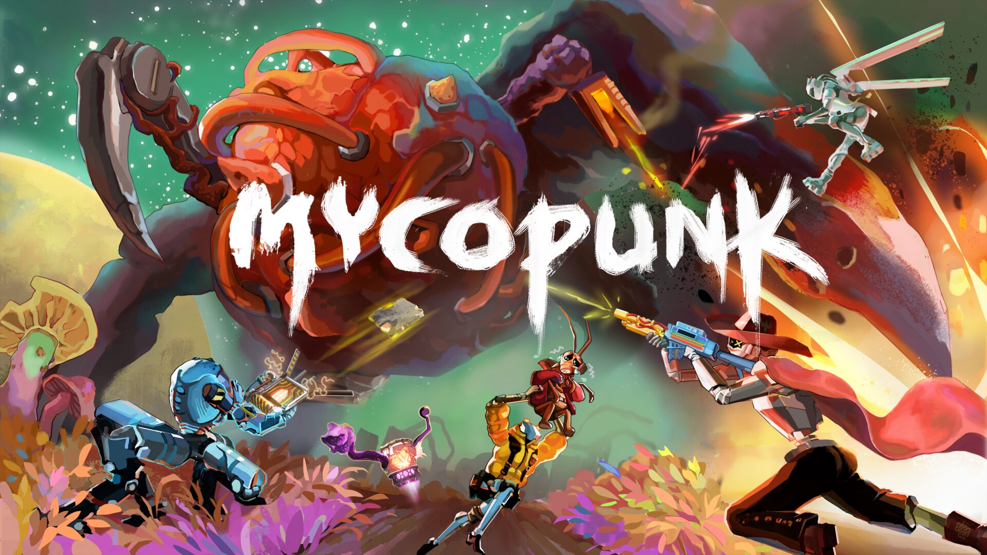 بررسی کامل بازی Mycopunk | ترکیبی انفجاری از شوتر همکاری‌محور، بقا و دنیایی قارچی! | مایکوپانک 832